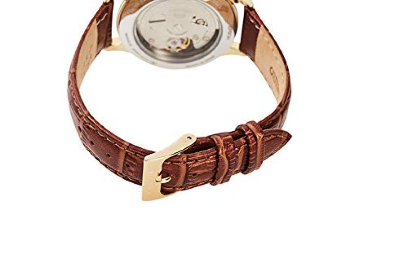 Orient Automatic Watch, Mechanical, Made in Japan, with Manufacturer's Warranty, Open Heart, Women's, RN-AG0728S, White, Silver