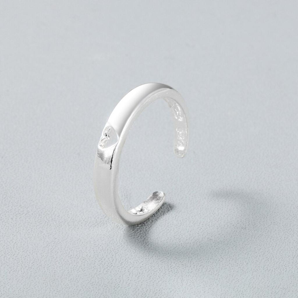 Cxwind Mode Hohl Herzförmiger Ring Ehering Damen Verlobungsringe Charme Knöchel Schmuck Femme Party Geschenk