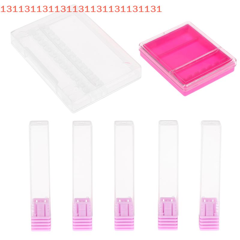 1/5 Pcs Nail Art Drill Display Stand Storage Box Drill Bit Milling Cutter Accessories Box Nail Art Tools