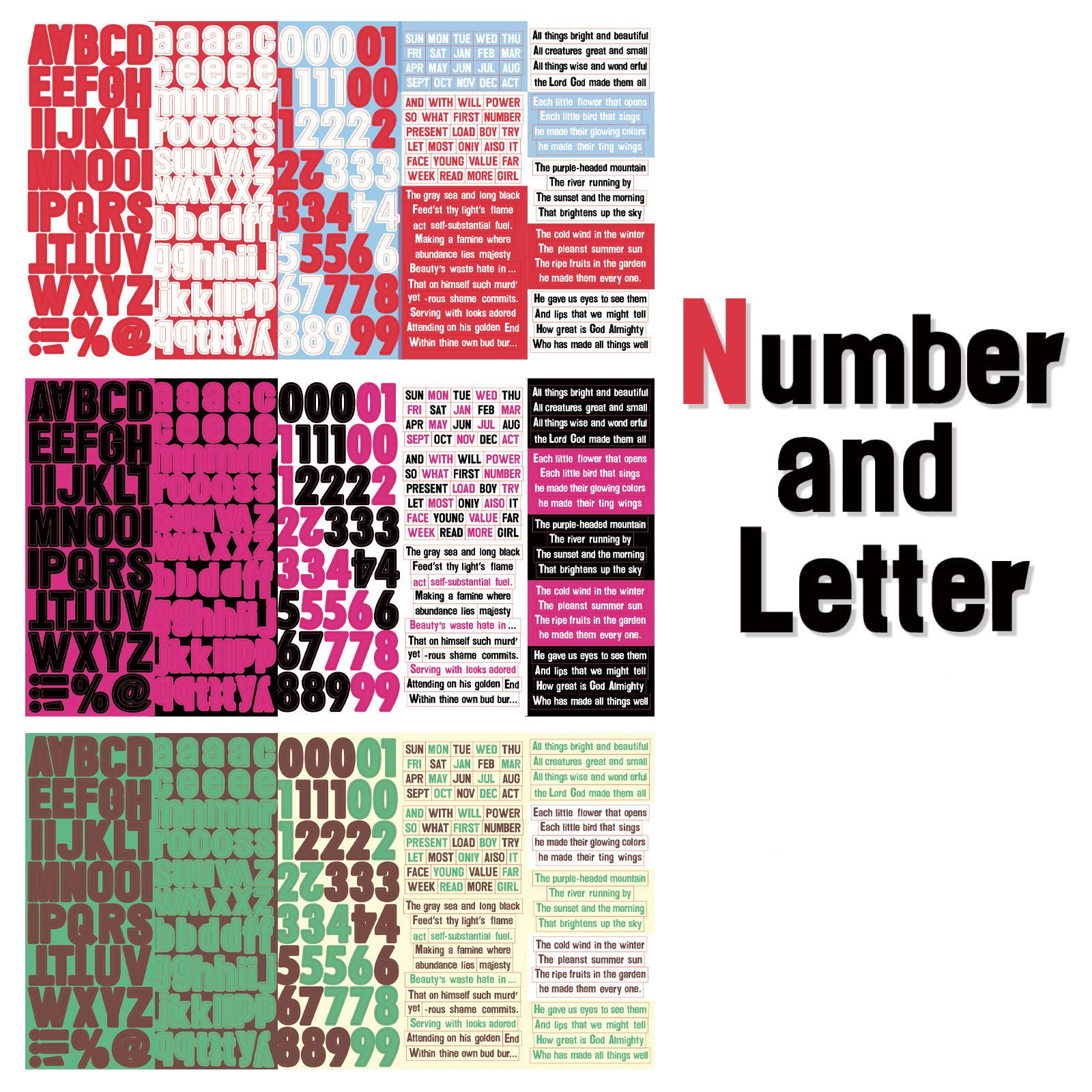 

15 листов/комплект, шикарная наклейка с милыми цифрами и буквами для скрапбукинга, журнала для студентов, креативная модная наклейка для декора «сделай сам», наклейка для фотокарты