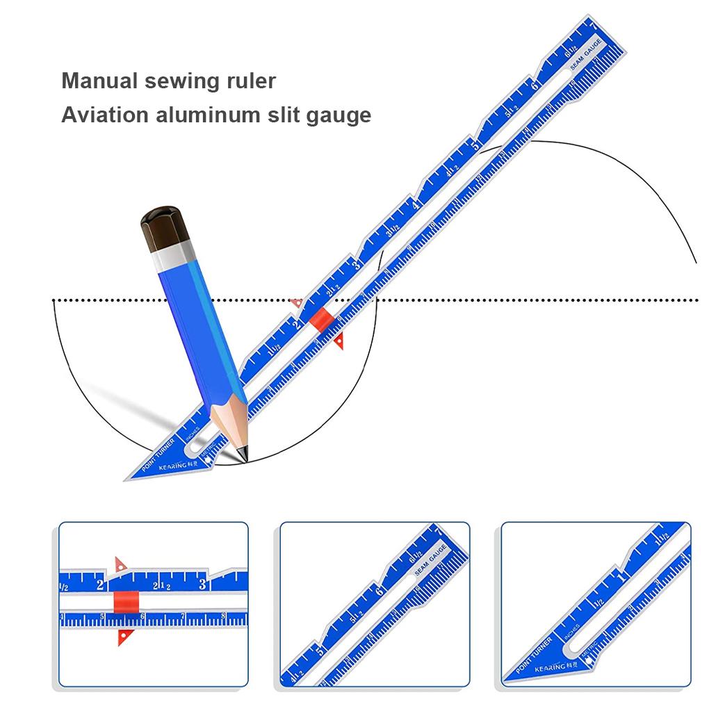 Sewing Ruler Professional Durable Convenient Cloth Measurement Tool Measuring Tools Ruling Tool with Clear Scales for DIY Using