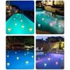Solar Water Floating Lamp Floating Pool Light Color Changing Pool Landscape Lamp IP65 Waterproof Last Up To12H for Swimming Pool