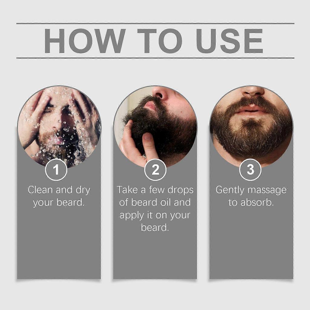 Men's Beard Care Oil - Sweet Orange, Moisturizing & Softening Essential Oil for Daily Use