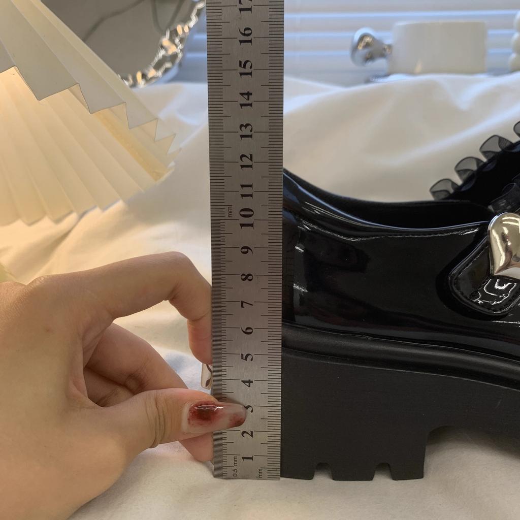 Bow Thick Heel Mary 2025 Summer New Rare Single Shoes Round Head Women French with Skirt Platform Small Leather Shoes Women