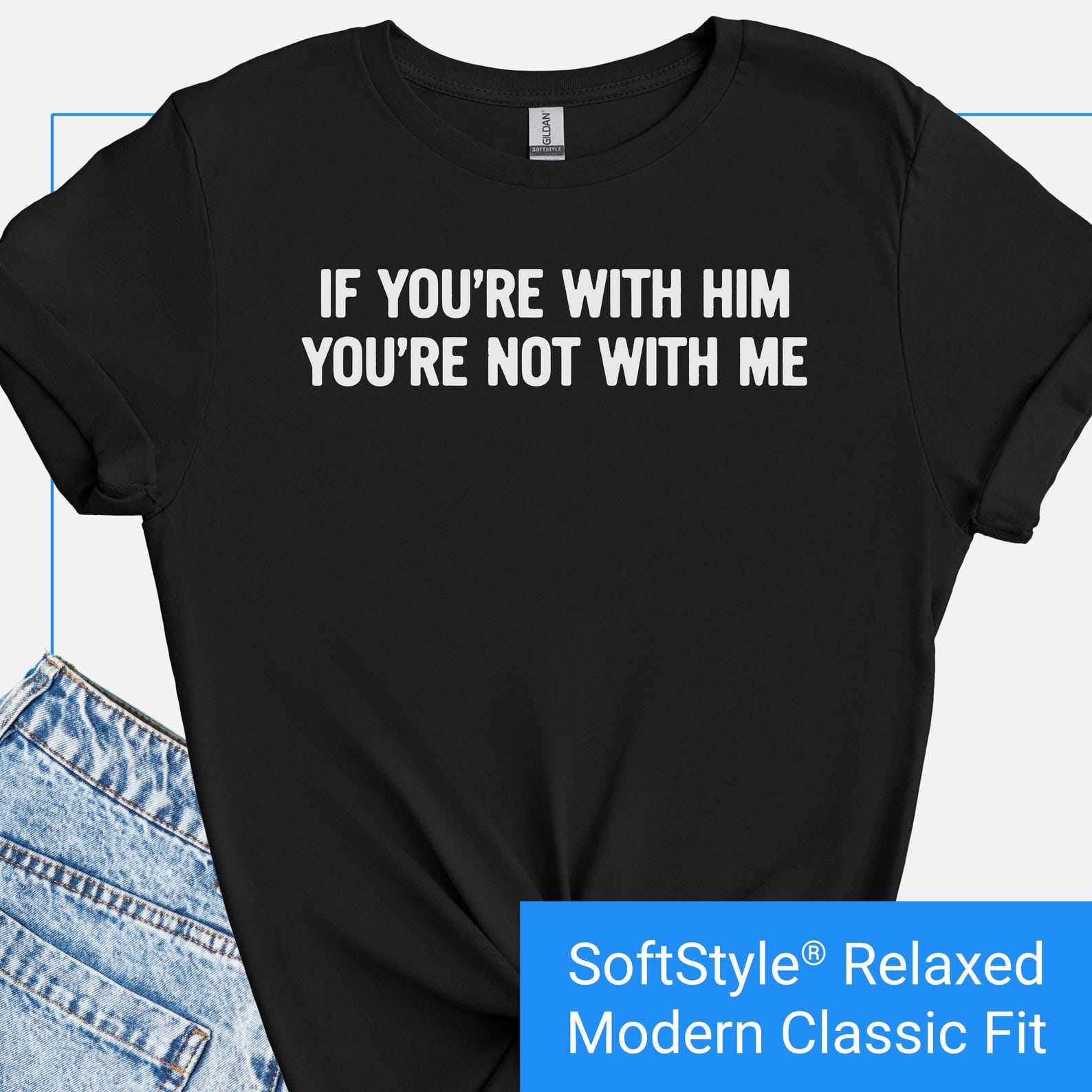 Anti Trump T-Shirt, If You re With Him Shirt, Activist Statement Tee, Anti Fascist Tshirt, Anti MAGA Shirt, Anti Republican Shirt, Resist T S