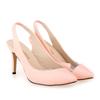 Women Pumps Pointed Toe  Shoes Thin Heels  Wedding Party Girl High  Sole Nude Color  Big Size