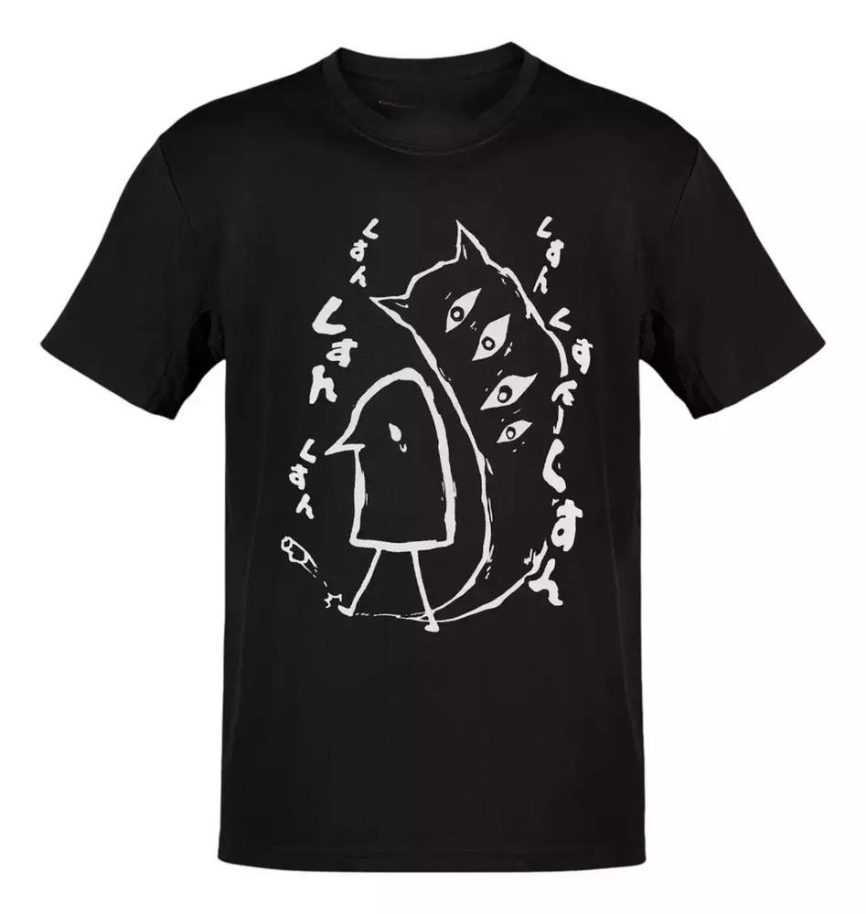 Аниме Оясуми Пунпун Пунпун Футболка Размер S-5XL, Подарок для Друзей V2 Унисекс Футболка XXXL