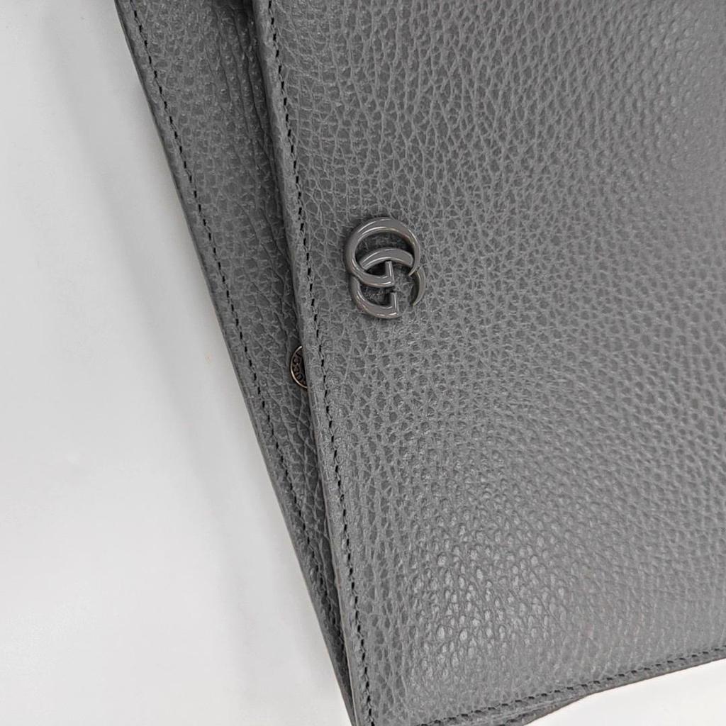[Pre-Owned] GG Marmont Mini Leather Chain Shoulder Bag With Detachable Chain Strap - Excellent #14EC7UG