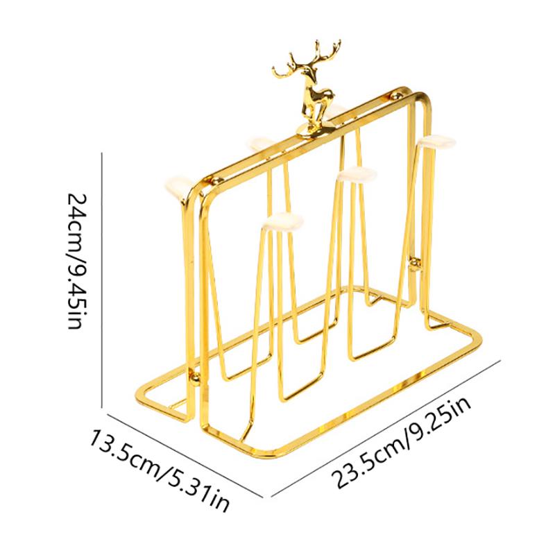 Mug Organizer Iron Cup Drying Rack For Countertop Drainer Stand Glass Bottle Holder Coffee Mug Holder Kitchen Organizer
