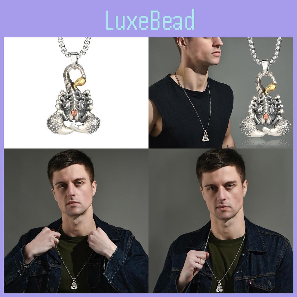 Eye-catching Scorpio Crab Pendant Necklace Featuring Sophisticated Lotus Design For Fashion Lovers