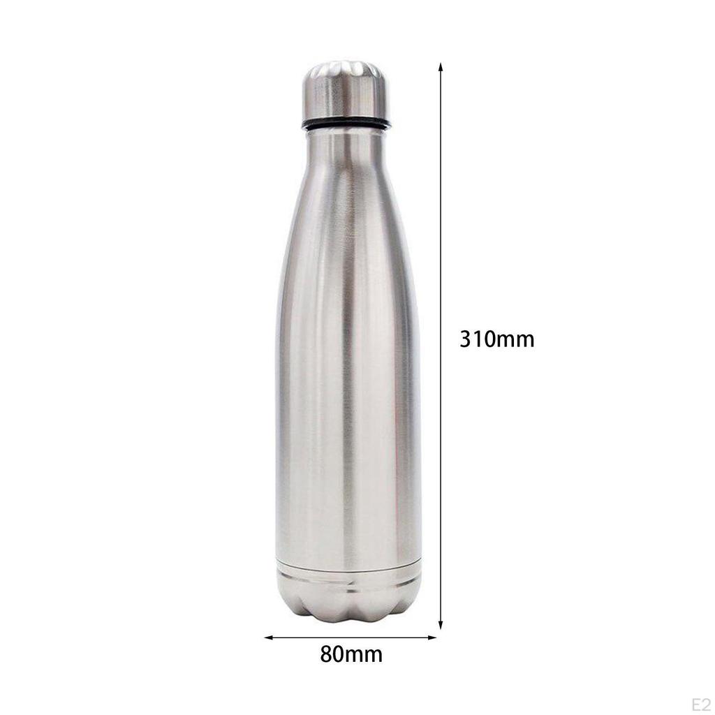 Stainless Steel Water Bottle Hidden 750ml Capacity for Travel Office Fitness