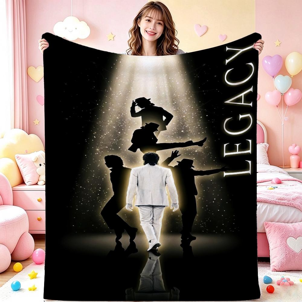 Pop Tribute Pattern Blanket Allseason Fleece Blanket For Bedroom Sofa Bed Home Party Decor New Year Gift