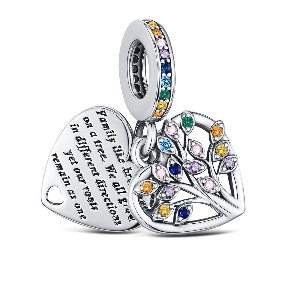 Original Colorful Pendant Chakra Rainbow Charm Fit Bracelet Diy For Women Elegant Bead Pride Month Love Mother'Day Gifts