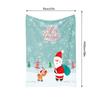 TU Christmas Throw Blanket Cozy Reindeer Santa Claus Festive Holiday Bedspread Gift Decor Home Couch Cover Warm Soft Plush