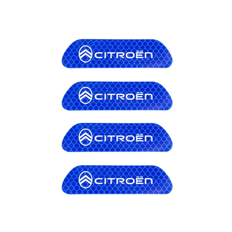 Auto Tür Reflektierender Aufkleber Heck Warnaufkleber Auto Zubehör Für Citroen C5X e-C4 X e-C3 C4 C3 C5 Berlingo C-Elysee C1 C6