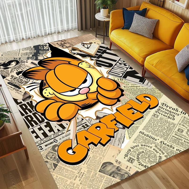 Garfield Comics Living Room Nonslip Area Rug Soft Carpet For Bedroom Game Playroom Sofa Office Home Decor Doormat Christmas Gift C922498