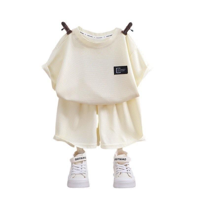 Комплект для мальчика, детский летний повседневный костюм, комплект для кондиционера 140