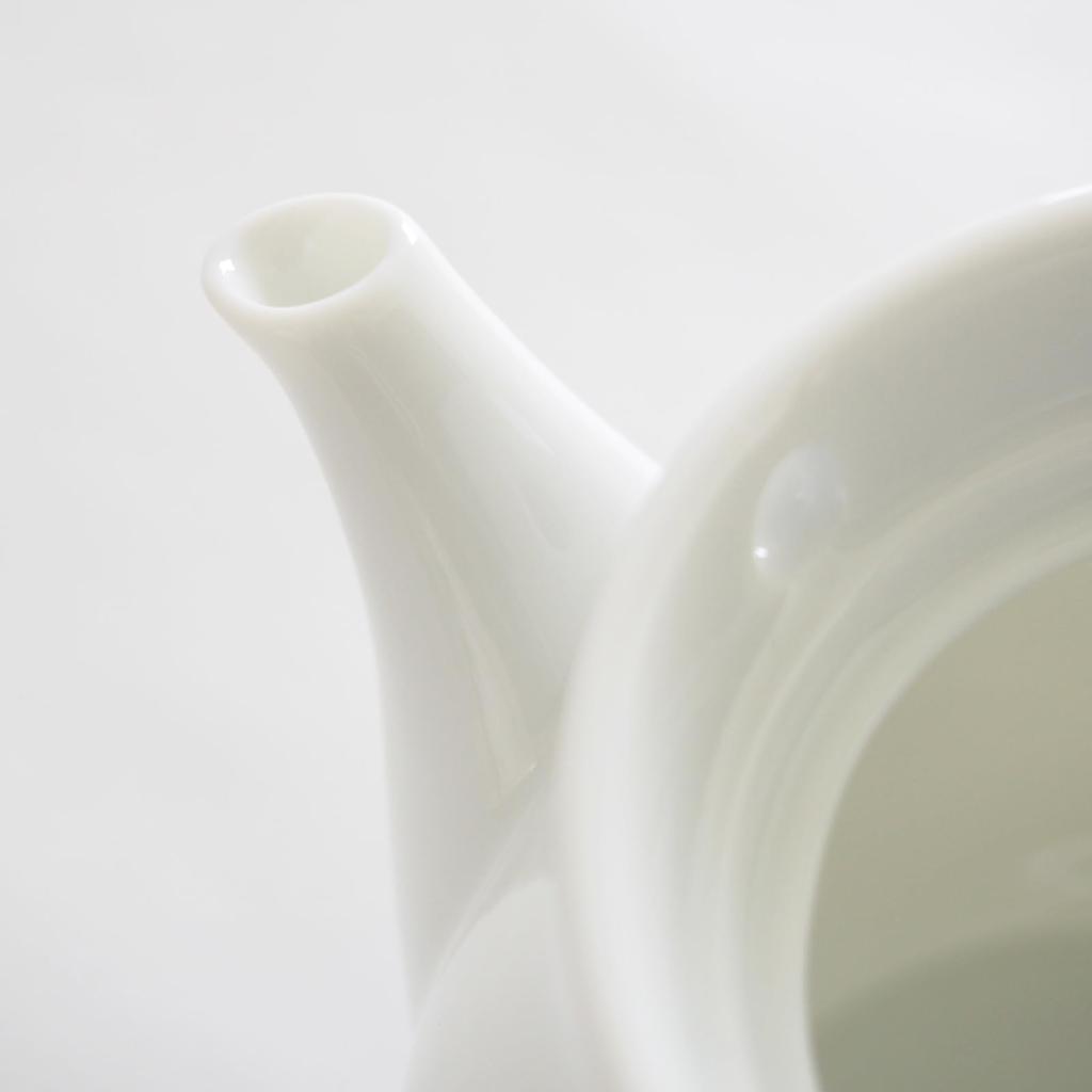 Mino Ware Miyama Earthenware Teapot with Stainless Steel Approximately 350ml Microwave and Dishwasher White Made In Suitable for Soup and a Side Dish