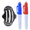 Golf Ball Liner Marker Template Set Triple Track Marker Pen Golf Putting Positioning Aids Outdoor Sport Tool
