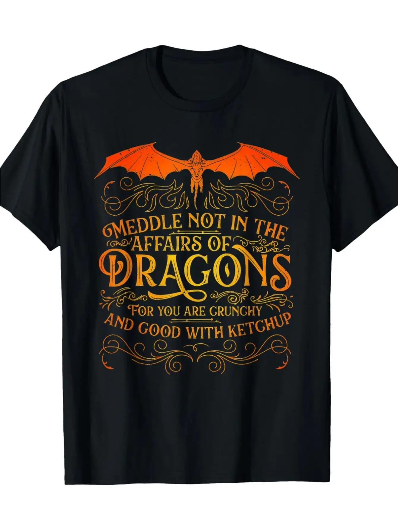 

Do Not Disturb Slogan Flying Dragon Graphic TShirt 100 Cotton ONeck Short Sleeve Summer Casual Mens Tshirt Streetwear S