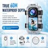 Magnetic Fully Invisible Waterproof Case for Insta161 X6 61M Underwater Protective Diving Housing Shell Cover Camera Accessories