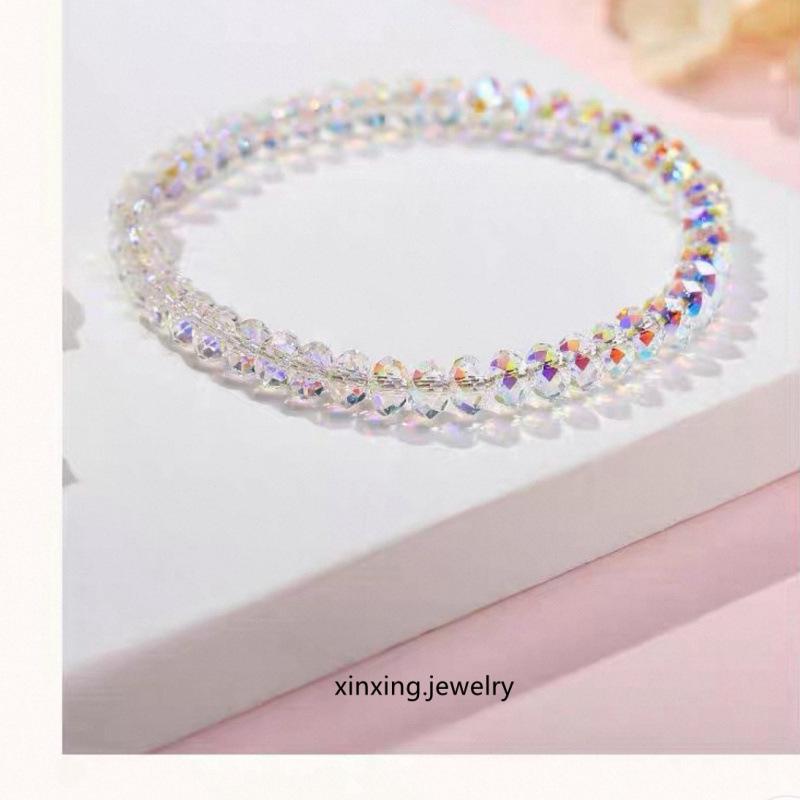 Austrian Crystal Women's Beaded Bracelet - Elegant, Versatile, Luxury.