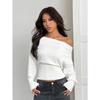 JPNTKY Women's Fashion Casual Solid Color Print Autumn Winter Long Sleeve Loose Sweaters