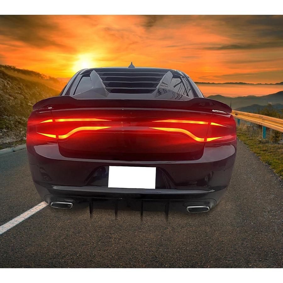 Rear Trunk Spoiler Compatible with 20152025 Dodge Charger Trunk Spoiler Wing Lip ABS Matte Black V3 Style for Enhanced Aerodyna