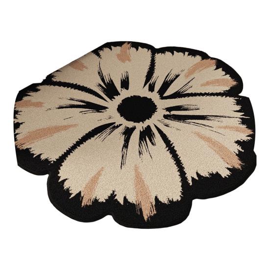 

Коврик для пола Нескользящая основа Цветочный дизайн Легкий в уходе Универсальный коврик Гостиная Ванная Кухня Домашний декор 60cm H