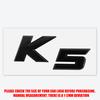 3D ABS Styling K3 K4 K5 KX5 Badge Car Body Rear Trunk Sticker Decor  Auto Accessories For Kia K2 Ceed Carnival Picanto Soul EV6