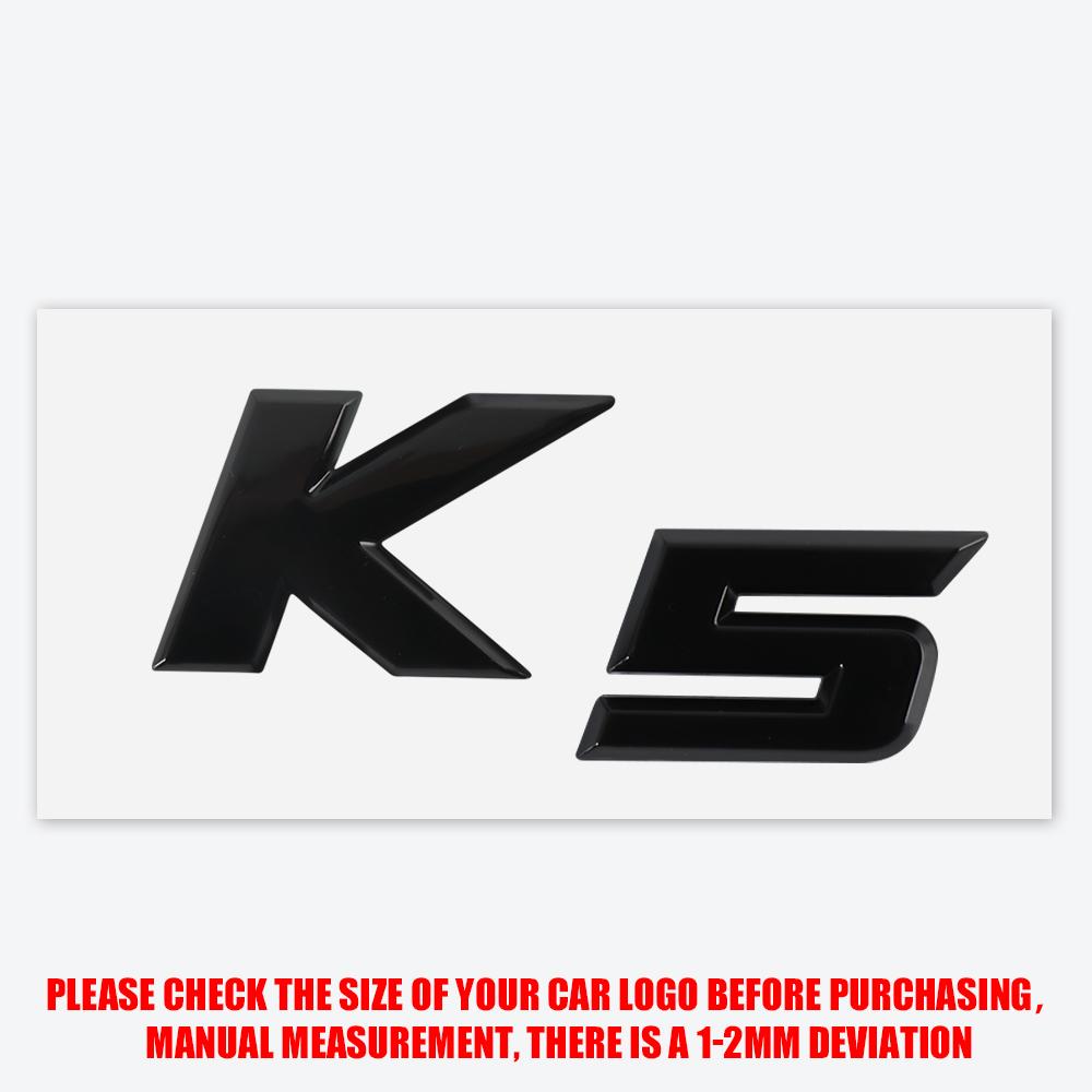 3D ABS Styling K3 K4 K5 KX5 Badge Car Body Rear Trunk Sticker Decor Auto Accessories For Kia K2 Ceed Carnival Picanto Soul EV6