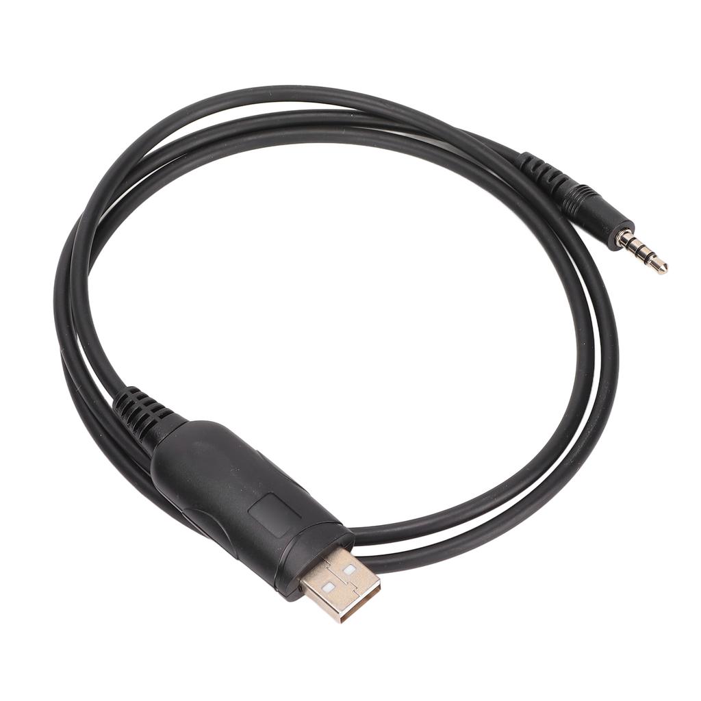 Programming Cable 3.5mm 0.14in Stable USB Write Frequency Cable for EVX‑216 EVX‑530 EVX‑531 EVX‑534 EVX‑539 CT‑106