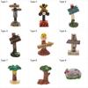 Resin Craft Succulents Bonsai Micro Landscape Fairy Garden Welcome Stake Figurine Mini Road Sign Simulation Stone Signpost