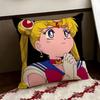 SSailor Anime MMoon Cushion Cover Reversible Soft Durable Pillow Cover Home  Car MultiScene Use for Daily Comfort