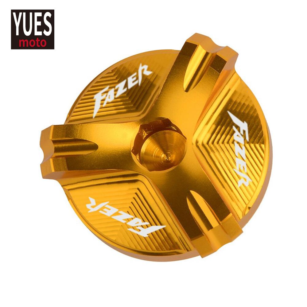 Příslušenství pro motocykly Hliníková olejová plnička Motor Dain Plug Cover For Yamaha FZ6 2004-2012 FZ6R FAZER