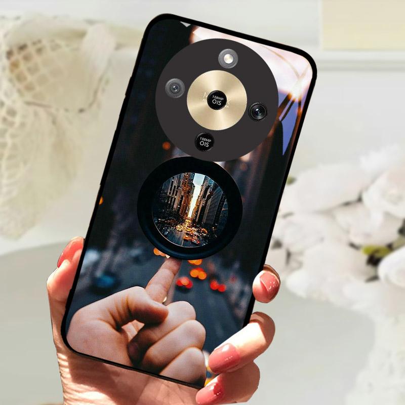 For Honor X9d 5G Case Fashion Painting Tempered Glass Shockproof Phone Case For Honor X9 D HonorX9D Back Cover Fundas Bumper