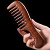 Natural Sandalwood Hair Combs Anti-Static Wooden Comb Massager Long Wide Tooth Detangle Sandalwood Comb Hair Care Household Gift