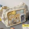 HOT Fashion Japanese Style Transparent Itabag One-shoulder Crossbody Postman Bags Japanese Designer Preppy Handbag Purse 2025