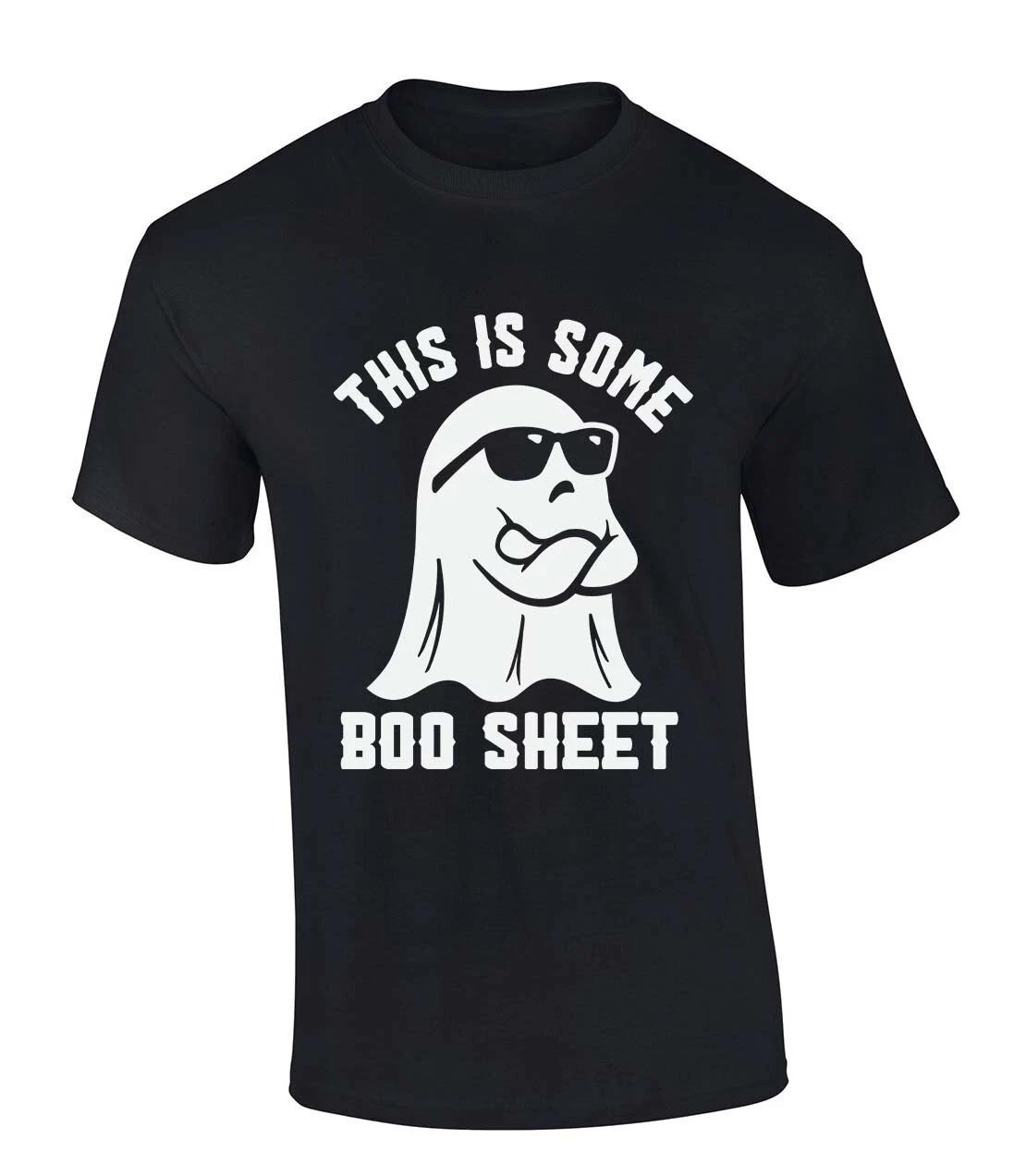 

Mens Halloween TShirt This Is Some Boo Sheet Funny Short Sleeve Halloween 3XL