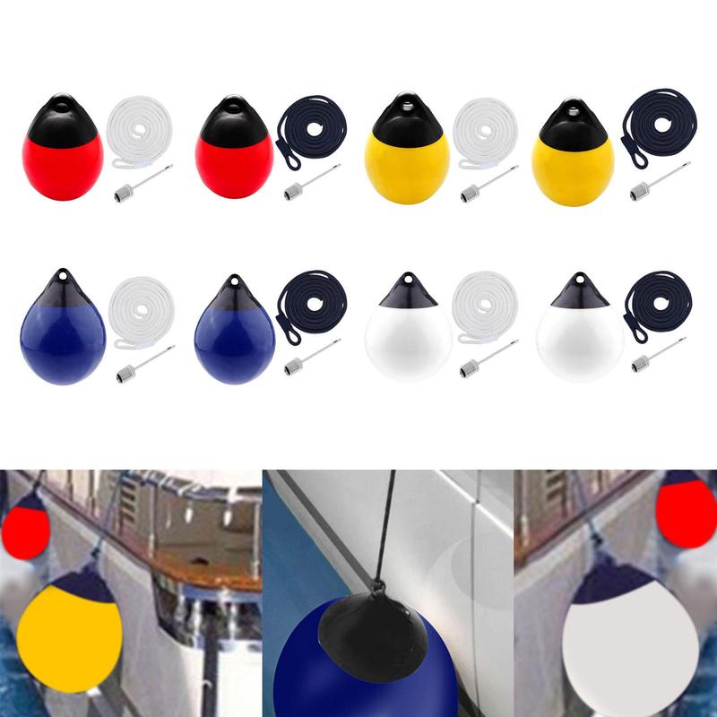 Boat Fender Ball Inflatable with Inflatable Pin Anti Collision Anchor Buoy for Pontoon Boat Boat Dock Sailboats Yacht Fishing