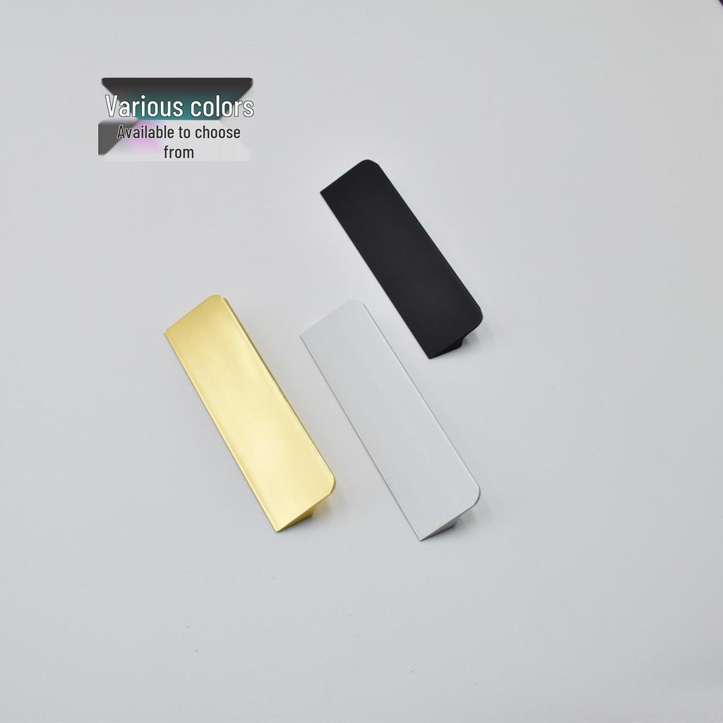 Modern Nordic Matte Space Aluminum Wardrobe and Drawer Handle