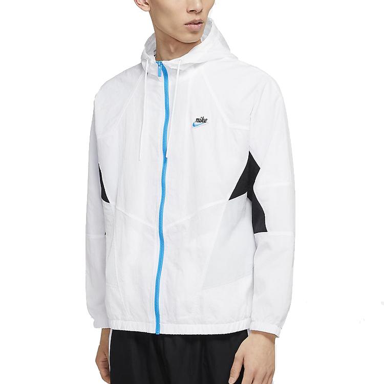 Nike Heritage Windrunner Water-Resistant Hooded Jacket Men Outerwear White CJ4359-100