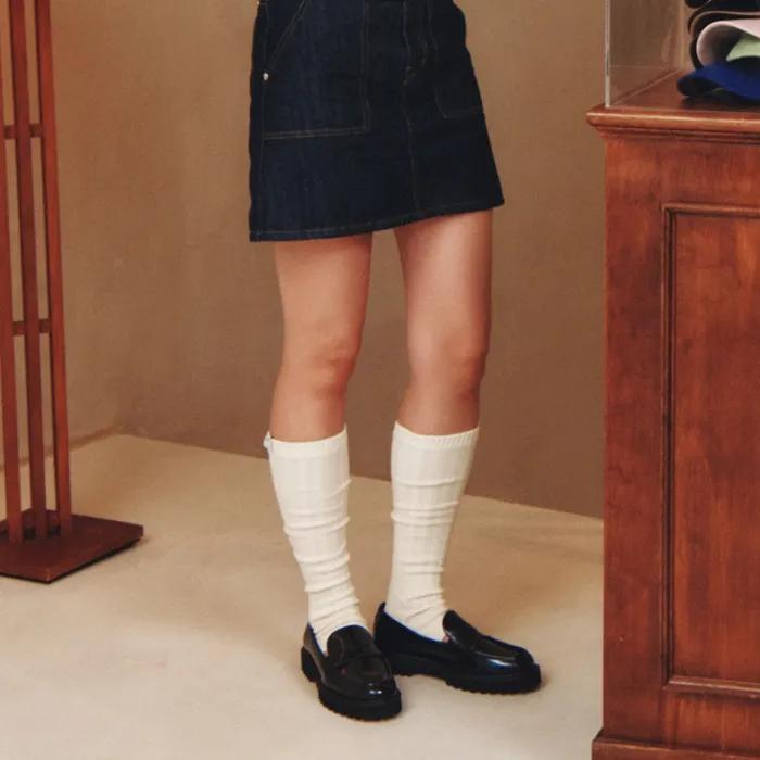 (W) Basic Leg Warmer Cream