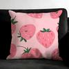 Strawberry Colorful Cushion Cover Pillowcase Ultra Soft Skin Friendly Fabric Cloud Like Comfort & Concealed Zipper