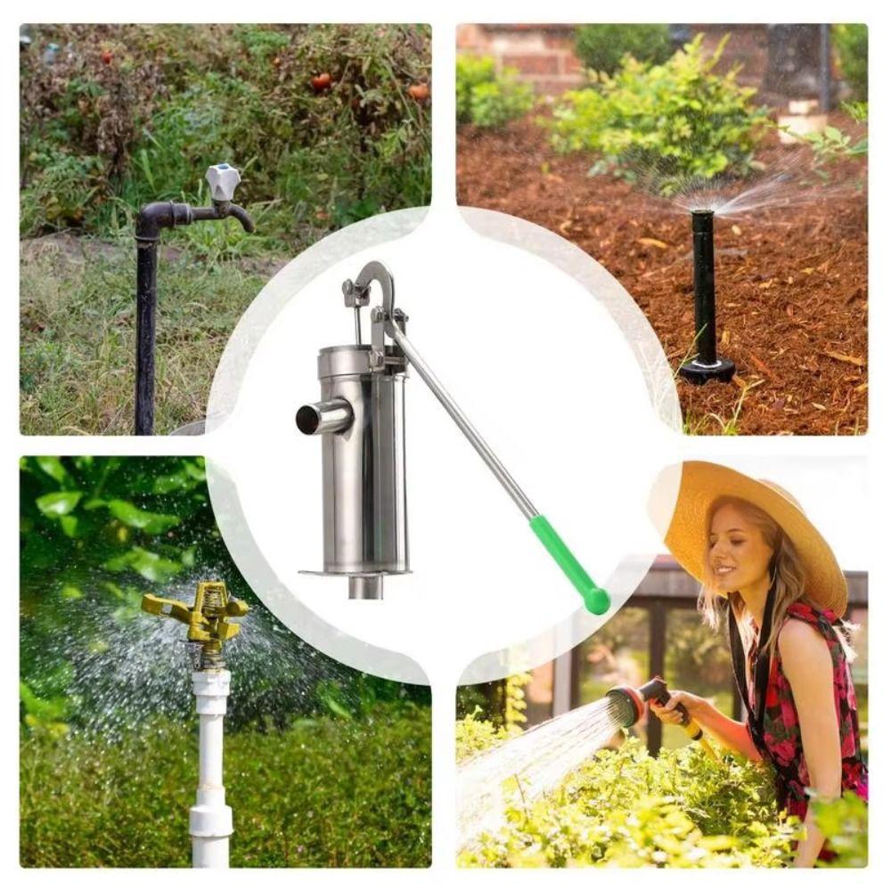 Ergonomic Handle Manual Well Pump Heavy Duty Hand Shake Water Pump Pitcher Pump  Home Garden
