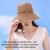 Large Hat Straw Brim Outdoor Sunshade Uv Protection Breathable Summer Cap Gift