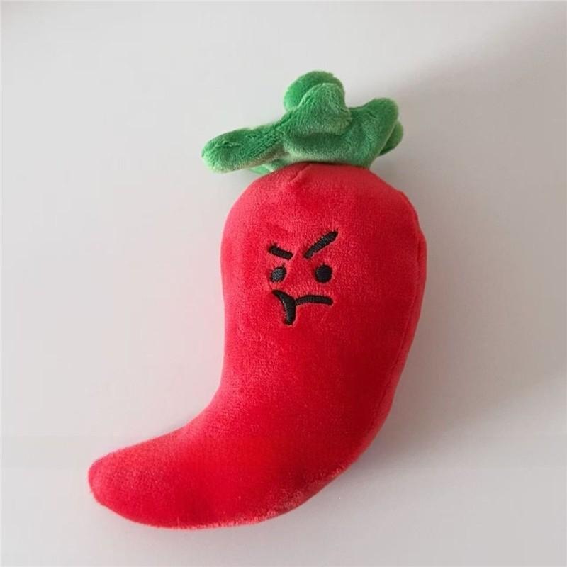 Vegetable Plush Toy Bag Charm With Pp Cotton Filling For Gift Giving And Collection