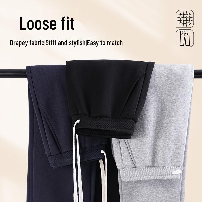 Jeanswest Men's 2025 New Style Fleece-Lined Straight-Leg Casual Pants