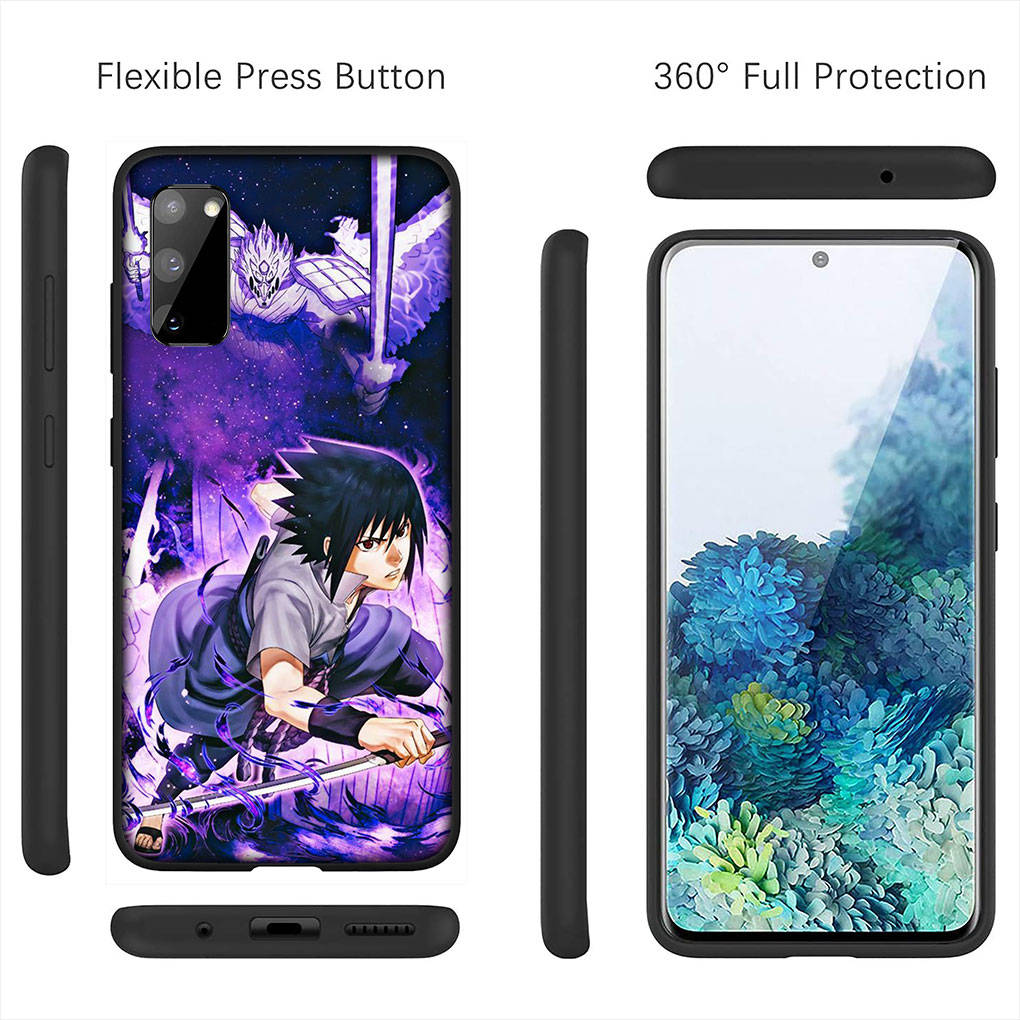 For iPhone 16 15 Xiaomi Redmi Note 14 13 12 11 Pro Max 16e Samsung Galaxy S25 S24 S23 Moto OPPO Huawei Cartoon Naruto Itachi Uchiha Sasuke Phone Case