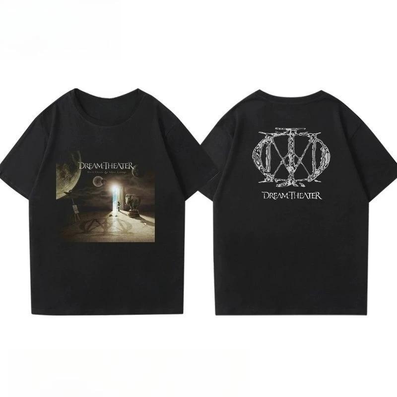 Rock and Roll Band Tshirts Men and Women Dream Theater Dream Theatre Heavy Cotton High Street Printing Short Sleeve